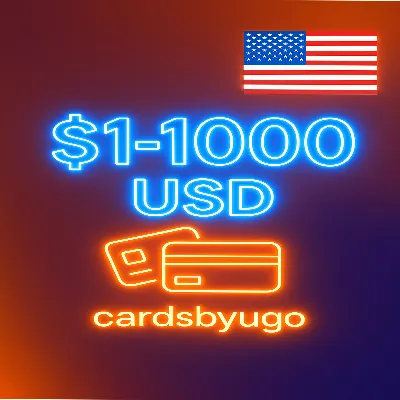 ✅Карта США/ЕС номиналом 1–1000 долларов действует везде