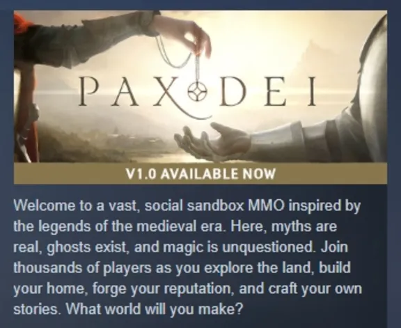 Pax Dei AUTODELIVERY STEAM GIFT INSTANTLY