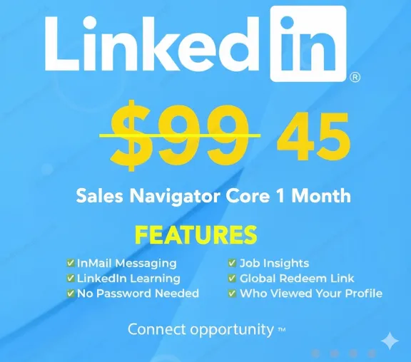 LinkedIn Sales Navigator Core – 1 - 12Month Subscription
