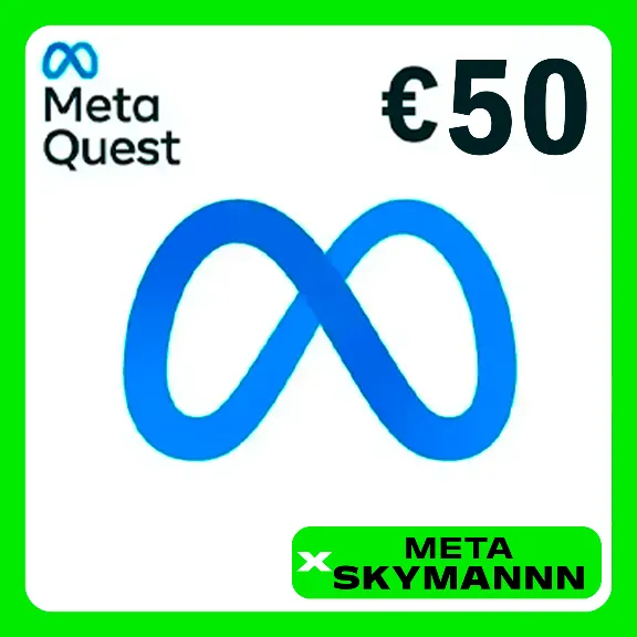 META QUEST 50€ EUR ЕВРОПА КАРТА ПОПОЛНЕНИЯ АВТО 24/7