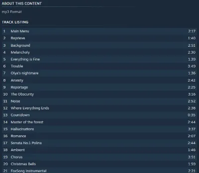 🎶Tiny Bunny/Зайчик: Full Soundtrack {Steam Key/Global}