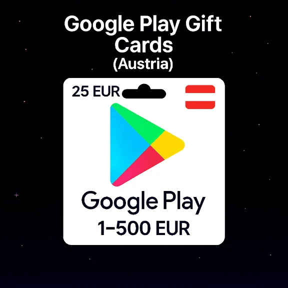 Google Play Gift Cards (Austria) 1–500 EUR | Codes