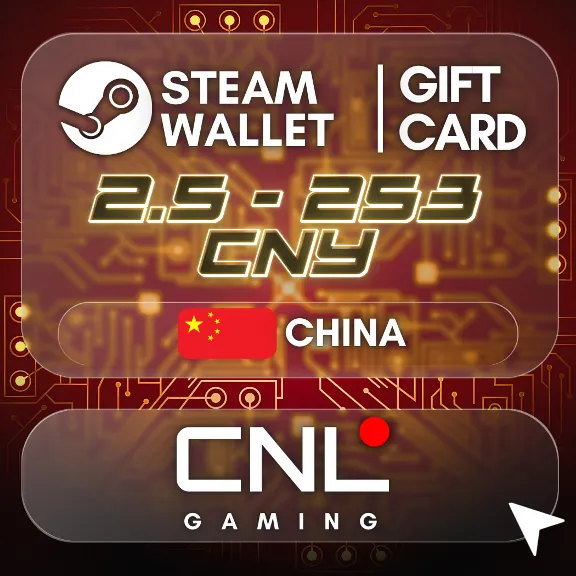Steam wallet China 2.5 - 340 CNY  | Gift card