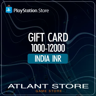 Карта пополнения PlayStation PSN 1000-12000 INR ₹ Индия IN