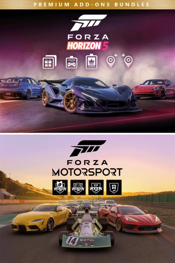 ✅ Forza Motorsport and Forza Horizon 5 Premium Add Xbox