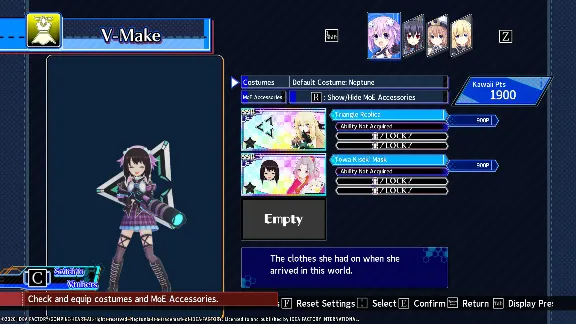 Neptunia Virtual Stars - Towa Kiseki - Vtuber Accessori