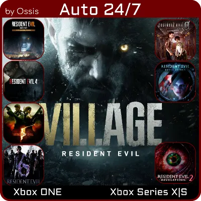 24/7 XBOX Resident Evil Village, 0, 4, 5, 6, 7, Revelations, Revelations 2