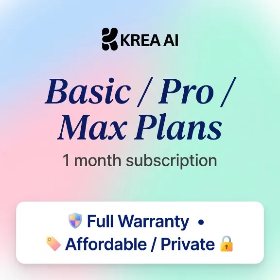 Krea AI Basic | Pro | Max — Личный аккаунт на 1 месяц