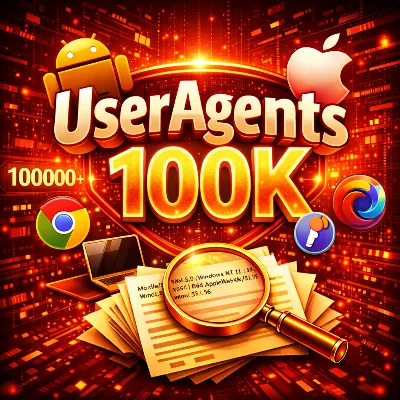 Купить 100 000 свежих User Agents Chrome 2026: Глобальный масштаб без банов! 🚀🔥