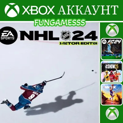 NHL 24 + MLB The Show 25 + FIFA 24 + NBA 23 Xbox Account ❤️‍🔥