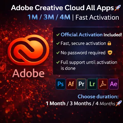Adobe Creative Cloud Все приложения |1 месяца | Бы