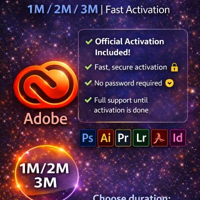 Adobe Creative Cloud Все приложения |1 месяца | Бы