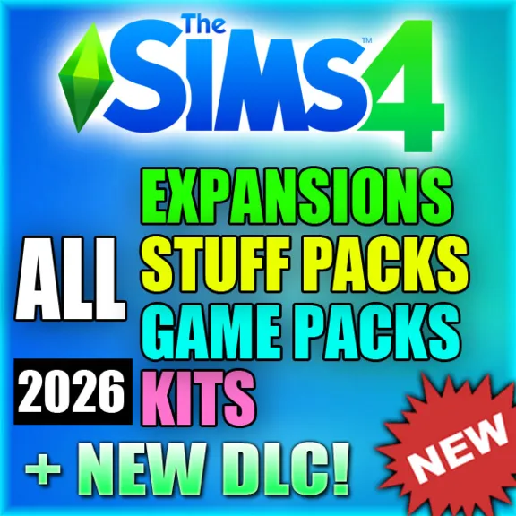 SIMS 4 + ALL EXPANSION PACKS / GAME PACKS / STUFF PACKS / KITS