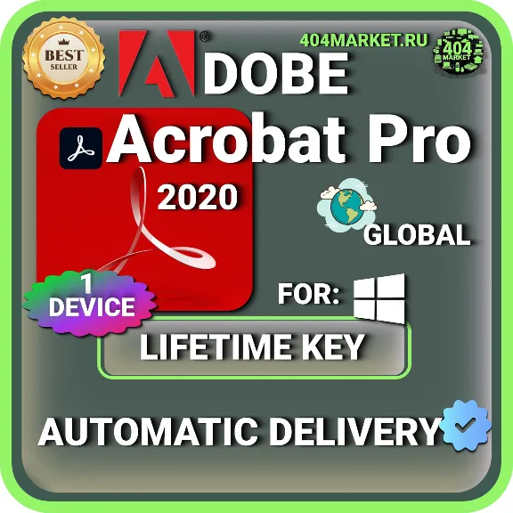Adobe Acrobat Pro 2020 Lifetime Activation Key (Global)