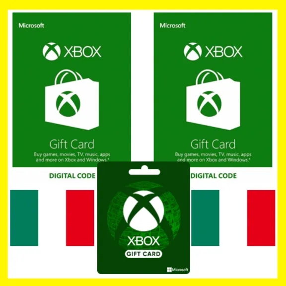 XBOX ПОДАРОЧНАЯ КАРТА ИТАЛИЯ IT XBOX EURO КАРТА ПОПОЛНЕНИЯ ИКСБОКС КОД ITALY EUR