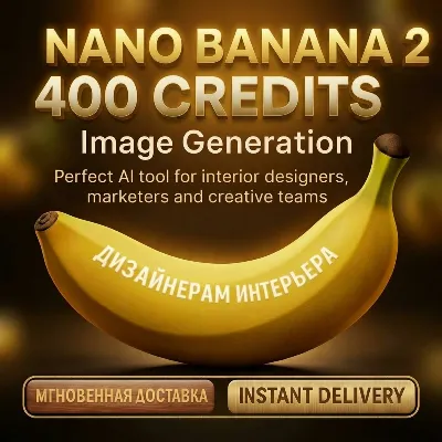 Nano Banana 2 | PRO — 400 Credits Image Generation Promo Code