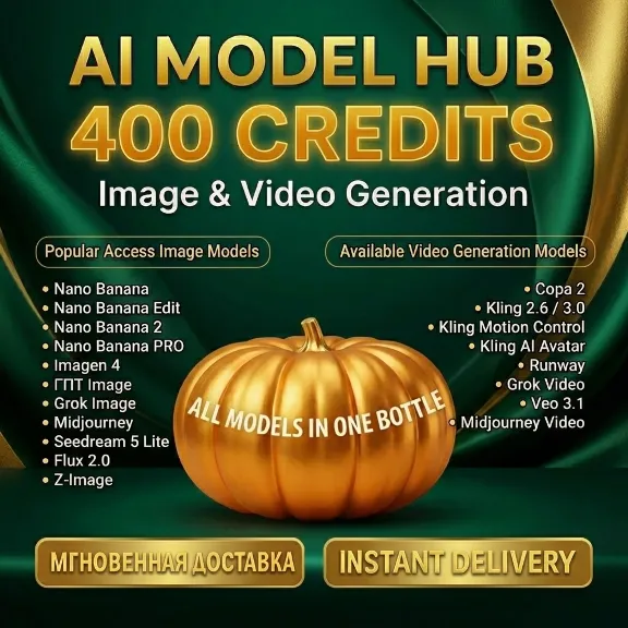 Renderis Studio — 400 Credits Nano Banana | Grok | Seedream| Veo | Kling | Sora