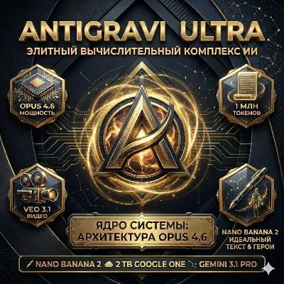 Antigravity PRO / ULTRA | GOOGLE AI PRO | Gemini 3.1| Claude Opus 4.6|ЛИЧНЫЙ 6месяцев