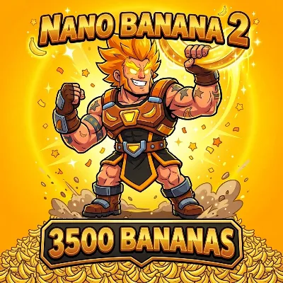 Nano Banana 2 - 3500 🍌 бананов (генерация изображений нейросетью Gemini)
