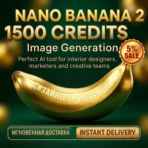 Nano Banana 2 | PRO — 1500 Credits Image Generation Promo Code
