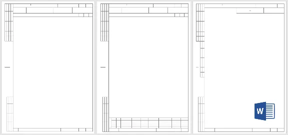 GOST 3.1105-2011 forms 1, 5 and 5a in Word