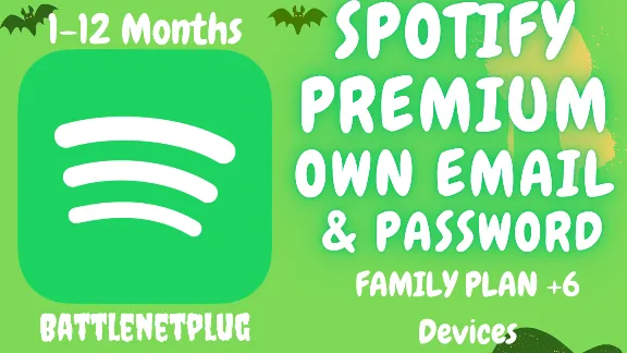 Spotify Premium Family (6 устройств, 1-12 месяца, собственная электронная почта