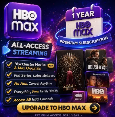 HBO MAX Premium 12 Months Account