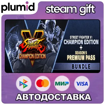 Street Fighter V: Champion Edition + Season 5 Premium Pass Bundle Steam Gift / Россия