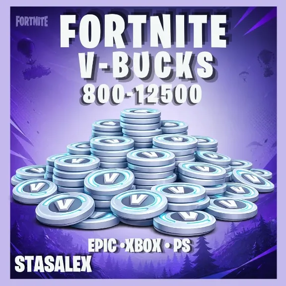 FORTNITE V-BUCKS 800–12500 VIA EPIC GAMES | XBOX / PS | FAST ANY ACCOUNT