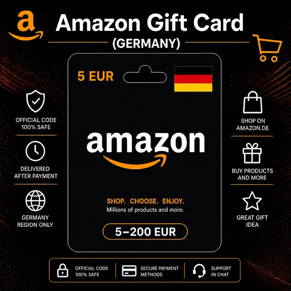 Amazon Gift Card (Германия) 5–200 EUR | Код пополнения Amazon
