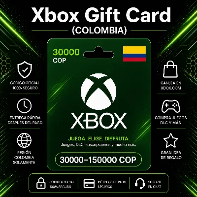Xbox Gift Card (Colombia) 30000–150000 COP | Xbox Top-Up Code
