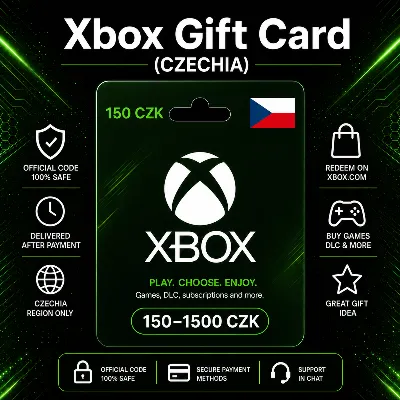 Xbox Gift Card (Чехия) 150–1500 CZK | Код пополнения Xbox