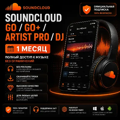 SoundCloud Go/Go+/Artist Pro/Dj — 1 Month Account