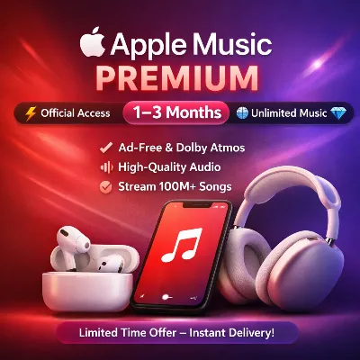 🎵💎 Apple Music Premium ⚡ | Official Access 1–3 Months 🔥 Unlimited Ad‑Free Music 🎶