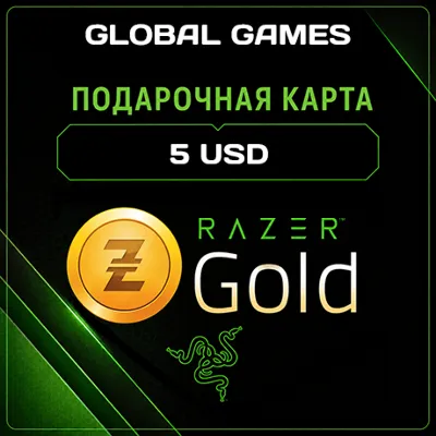 Razer Gold Gift Card🔥$5 USD Global⚡GIFT CARD🔑