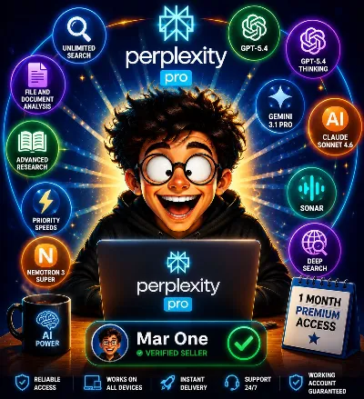 Perplexity AI Pro 1 Month Personal Premium Account | Instant Delivery | Warranty