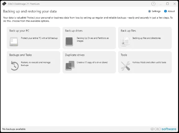 O&O DiskImage 21 Premium Lifetime License Key
