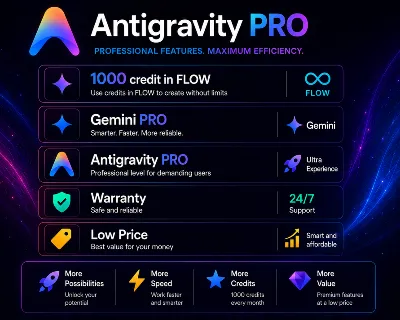Google PRO Antigravity | 1000 credit FLOW | Private account | FULL WARRANTY
