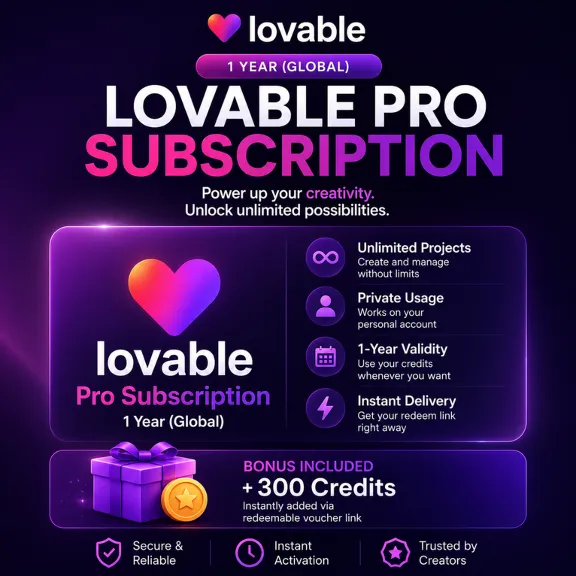 lovable - Privé - 1 An - Lite Pro Plan