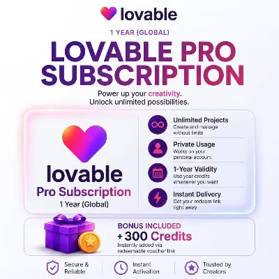 Lovable — Приватный — 1 месяц — Lite Pro Plan