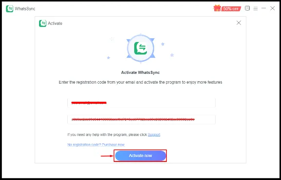 Aiseesoft WhatsSync Код регистрации на 1 год