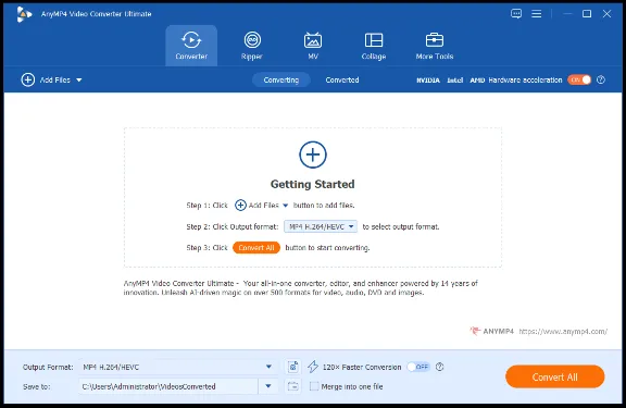 AnyMP4 Video Converter Ultimate Код регистрации на 1 год