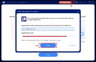 AnyMP4 Video Repair Код регистрации на 1 год