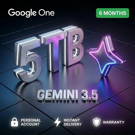 🤖 Google AI Pro Gemini 3.5/ Veo 3.1/ Omni/Nano (5 TB Storage) 6 months Subscription