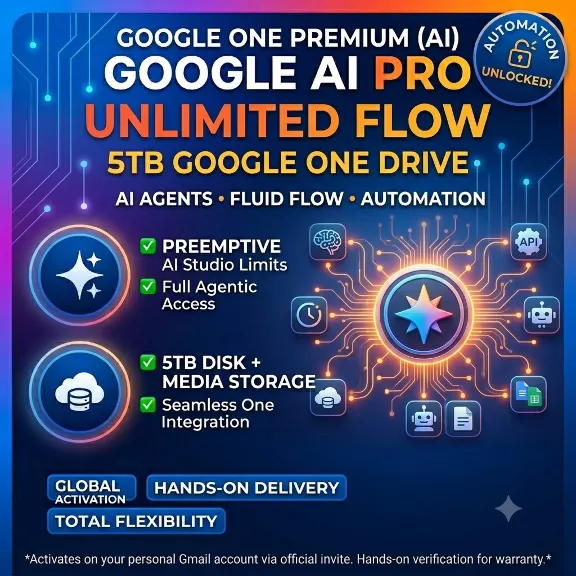 Google / Gemini AI Pro Antigravity Pro 6 Месяцев +5ТБ Диск Google One •На вашу почту
