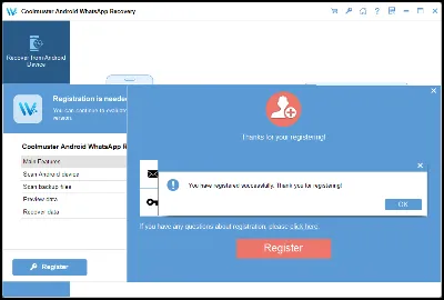 Coolmuster Android WhatsApp Recovery Аккаунт