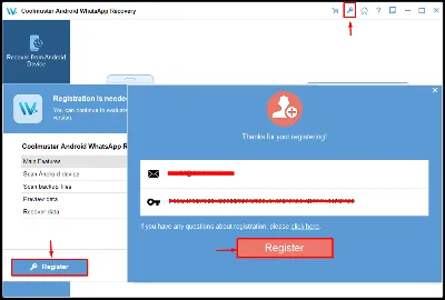 Coolmuster Android WhatsApp Recovery Аккаунт