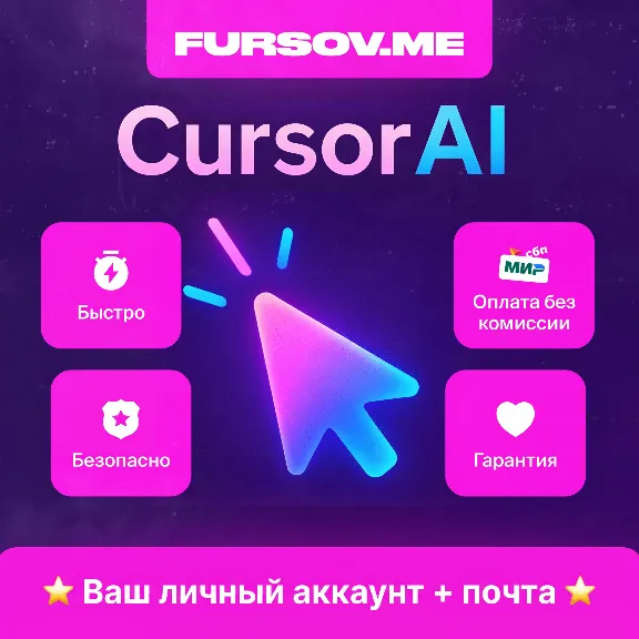 ✒️24/7 | Cursor AI | ПОДПИСКА PRO | PRO+ | Ultra | НОВЫЙ АККАУНТ + ПОЧТА