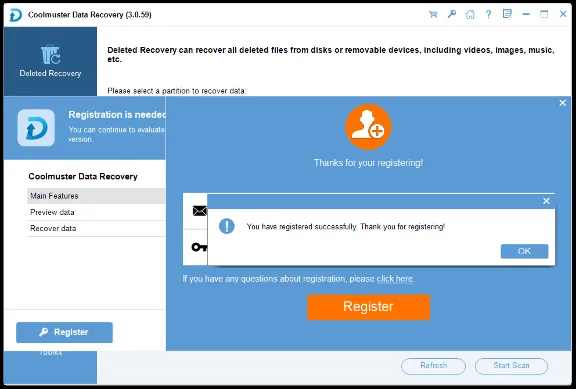 Coolmuster Data Recovery Аккаунт