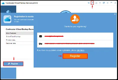 Coolmuster iCloud Backup Recovery Аккаунт